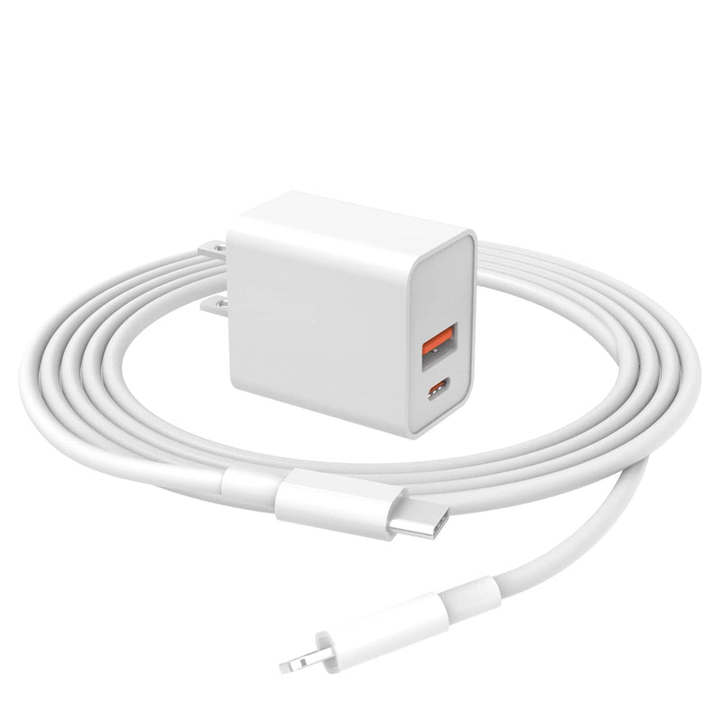 20W [for Apple MFi Certified] Fast Charger for iPad 9th Generation Gen 2021 10.2 inch Tablet with 6.6 Ft Charging Cable A2602 A2604 A2603 A2605 AC Power Supply Adapter Cord