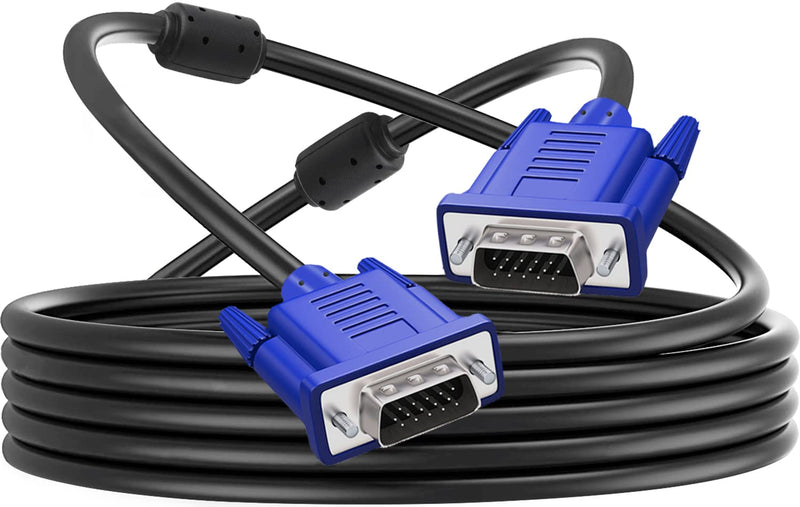 PASOW VGA to VGA Monitor Cable HD15 Male to Male for TV Computer Projector (15 Feet) 15 Feet