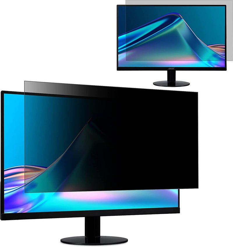 ZOEGAA 22 inch Computer Privacy Screen Filter, Compatible 16:10 Widescreen Monitor，Removable Privacy Screen Filter with Anti-Glare & Anti-Blue 22“Widescreen(16:10) black