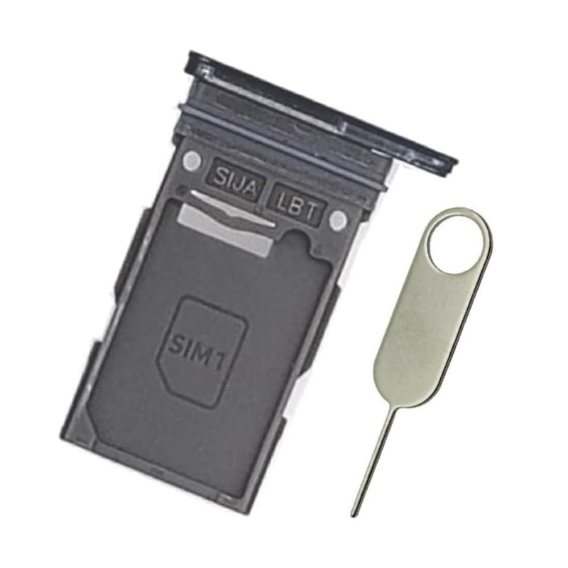 Replacement Single SIM Card Tray for Samsung Galaxy S22 S901U S901U1 / S22 Plus S906U S906U1 (Phantom Black)