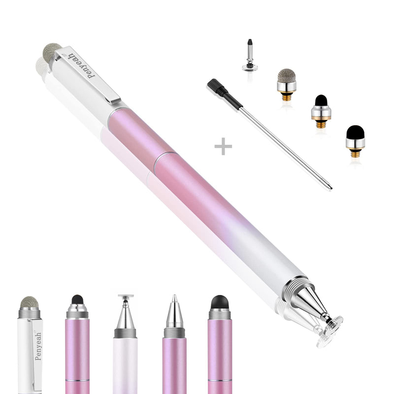 Penyeah Stylus Pens for Touch Screens (4 in 1),Universal Touch Screen Pen Phone/Tablet Stylus for iPhone/iPad/Pro/Mini/Android/Samsung/Fire and All Capacitive Touch Screens-Dream Pink Dream Pink
