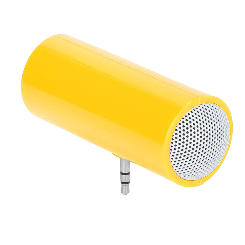 Mini Stereo Speaker,New DIY Pillow Speaker, True HD and Unique Soft Sound Portable Speaker, Portable Plug in Speaker with 3.5mm Aux Audio Input, for Mobile Phones and yellow