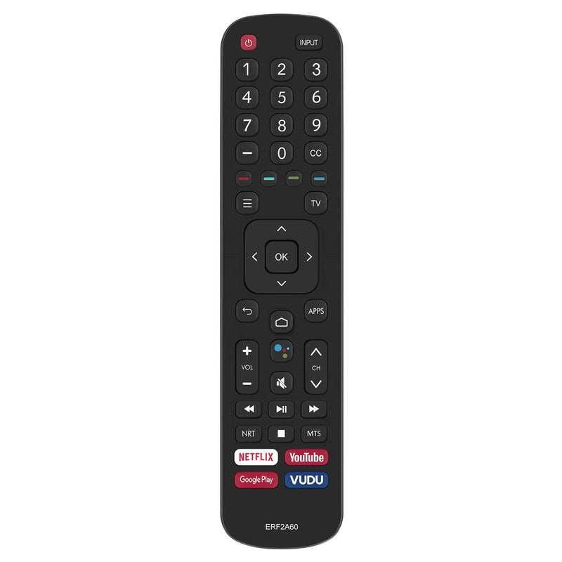 PERFASCIN ERF2A60 Infrared Replacement Remote Control Compatible with Hisense Smart 4K TV 65H9F 55H8F 65H8F 50H8F 43H6570F 50H6570F 65H6570 55H9020F 55H9030F 55H9040F 55H9050F 55H9070F 55H6570F
