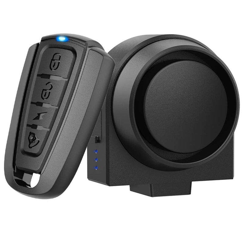 [AUSTRALIA] - Wireless Remote Bike Alarm: 115dB Super Loud Bicycle Vibration Motion Sensor Siren Anti Theft Security System Motorcycle Alarm Waterproof USB-C Rechargeable Multipurpose Vehicle Alert Device 
