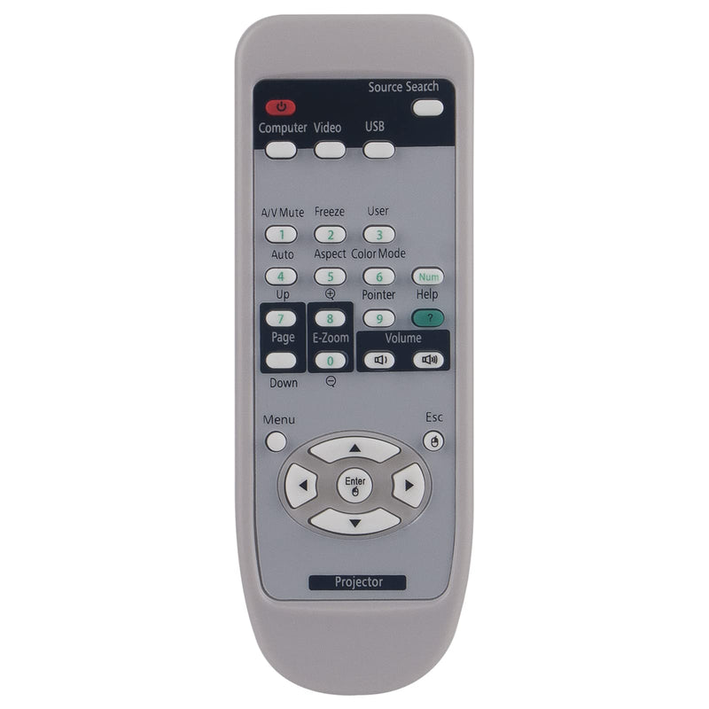 PERFASCIN Projector Replacement Remote Control fit for EPSON EMP-1815 EMP-830 EMP-835 EMP-1830 EMP-7800 EMP-7850 EMP-7900 EMP-7950 EMP-8300