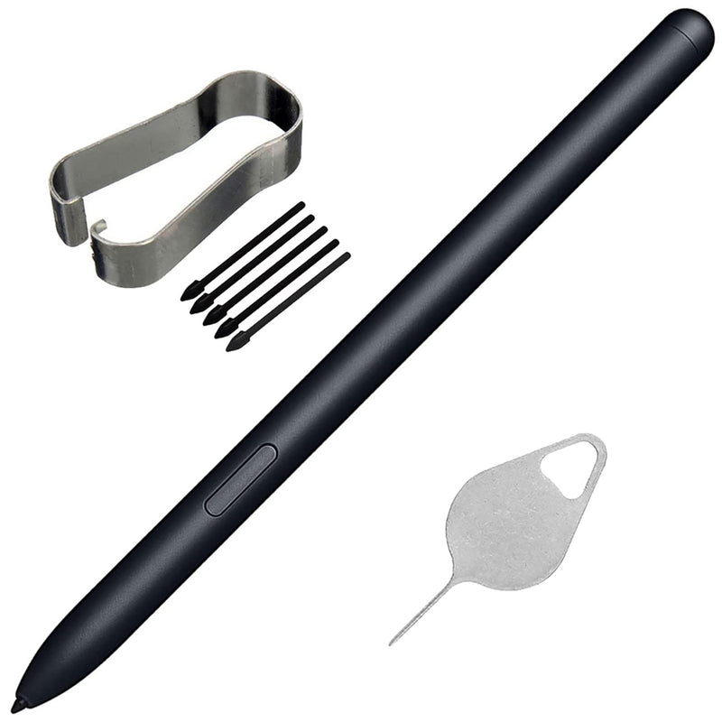 Tab S7 FE Pen Stylus T730S S7 FE 5G Pen Replacement Galaxy Tab S7FE Pen Touch Pen for Samsung Galaxy Tab S7 FE Pen SM-T730 SM-T733 SM-T736B S Pen with Tips S7 FE Pen Repair Part (Mystic Black) Mystic Black