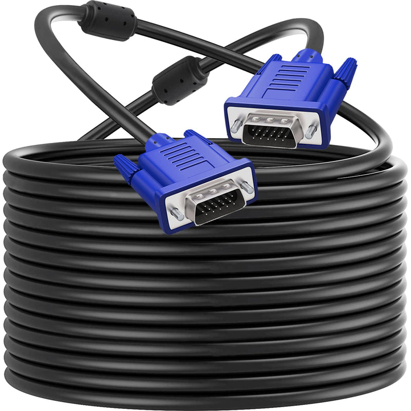 PASOW VGA to VGA Monitor Cable HD15 Male to Male for TV Computer Projector (50 Feet) 50 Feet