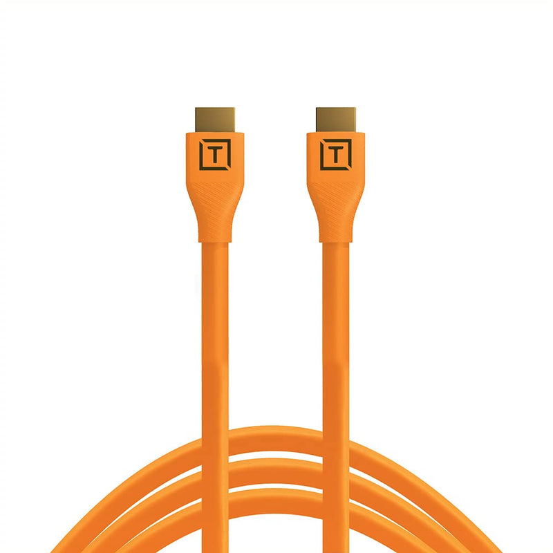 Tether Tools TetherPro HDMI 2.0 to HDMI 2.0, 15' (4.6m), Orange 15' (4.6m)