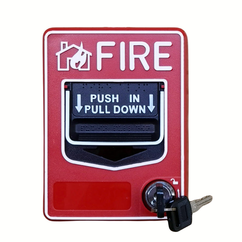 Emergency Alarm Station Conventional Dual Action Manual Call Point Fire Alarm Panic Button SOS Switch for Alarm Siren or Panel