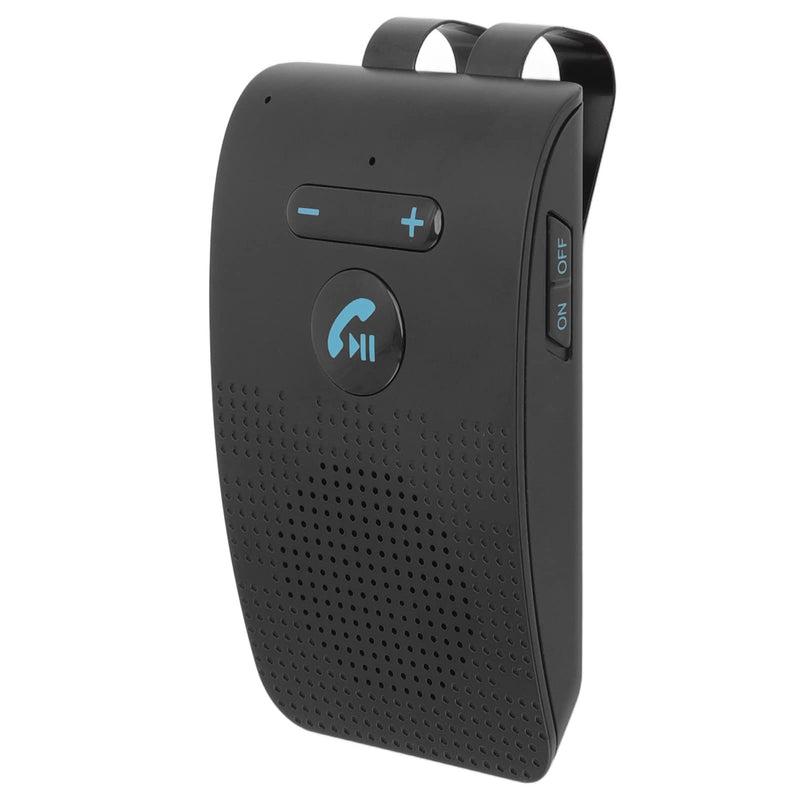 Bluetooth Car Speakerphone, Car Speaker Bluetooth Speakerphone Wireless Sun Visor Audio Receiver Adapter Handsfree Mp3 Speaker with Back Clip for Handsfree Talking