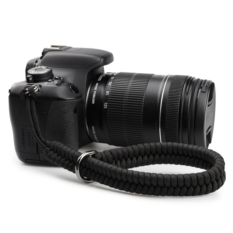 SUNYA Camera Wrist Strap for Photographers Quick Release Camera Hand Strap Compatible for DSLR or Mirrorless Camera Black
