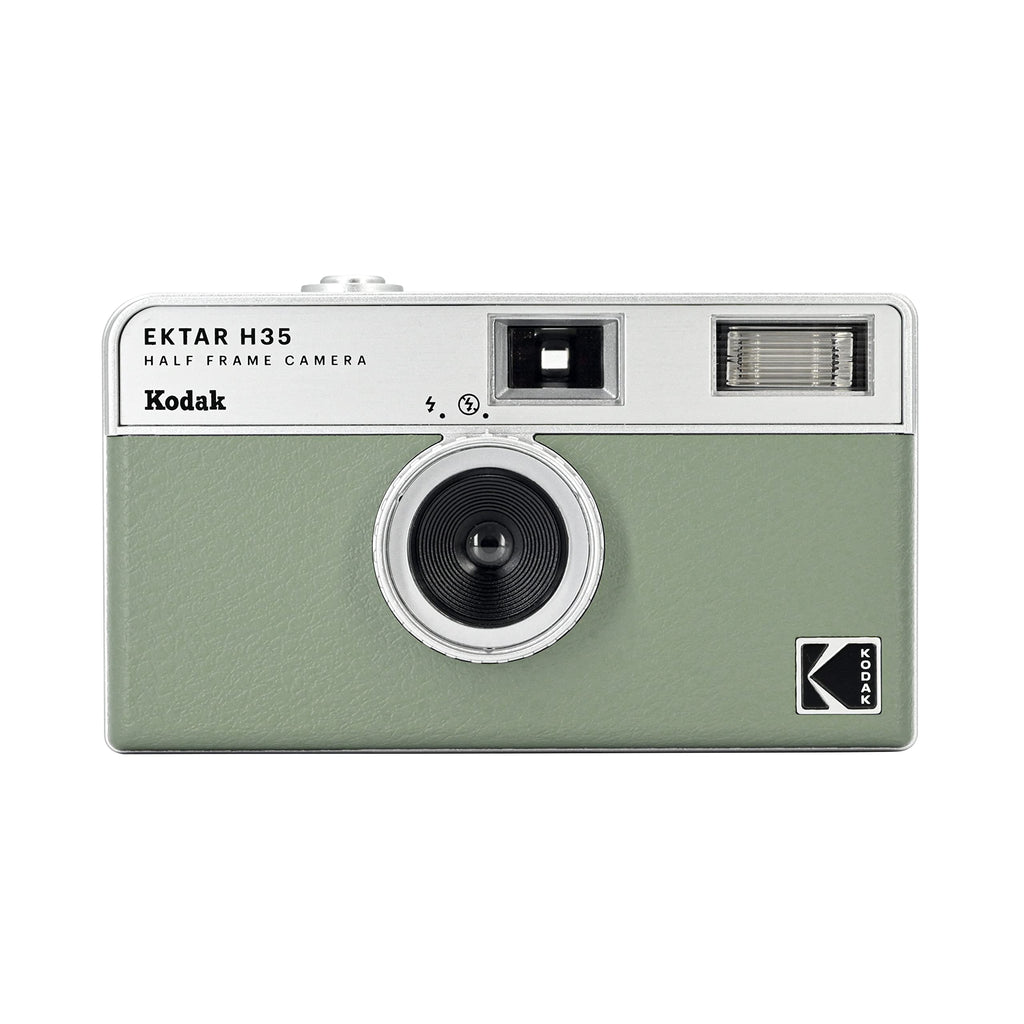 KODAK EKTAR H35 Half Frame Film Camera, 35mm, Reusable, Focus-Free, Lightweight, Easy-to-Use (Sage) (Film & AAA Battery are not Included) Sage