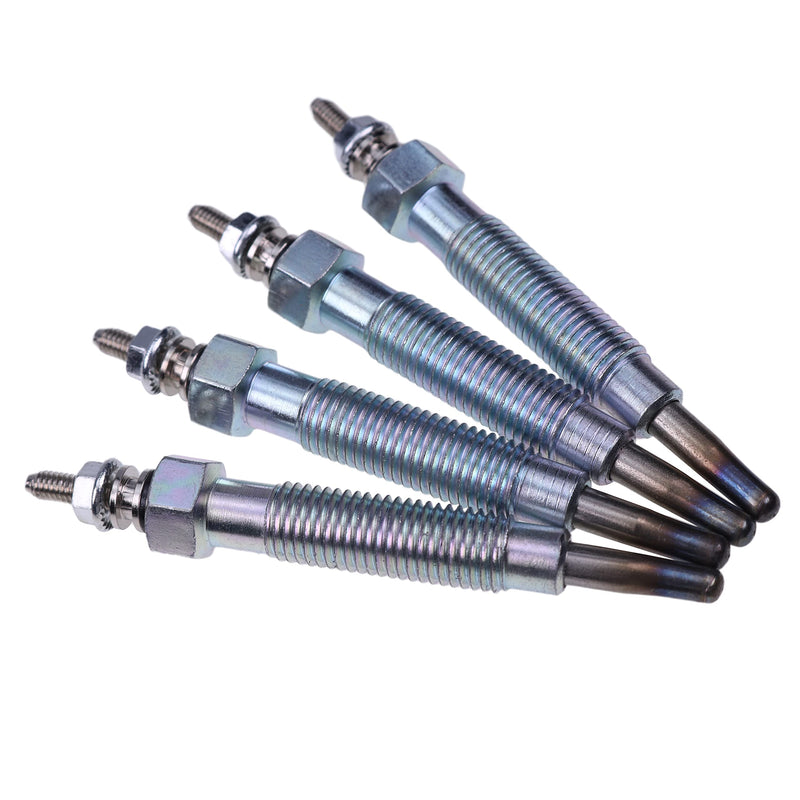 JEENDA Glow Plug E6303-65511 E6301-65512 Compatible with Kioti CK25 CK2510 CK2610 CK27 CK30 CK35 DK35 DK40 DK45 DK50 DK551 DS3510 DS4510 LK2554 LK2610 LK30 Mahindra 3510 (4) 4
