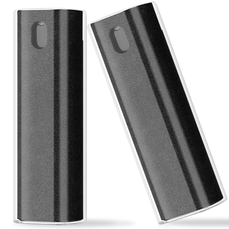 [AUSTRALIA] - 2 Pcs Fingerprint Proof Screen Cleaner, 3 in 1Touchscreen Mist Cleaner Spray Wipe Cleaner Screen Cleaner Soft Fiber Flannel,Safe for All Phones Glasses Tablet Laptop TV Watch Screens (Black) black 