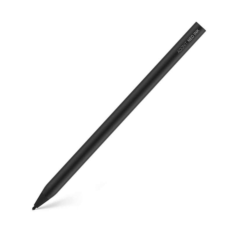 Adonit Neo Ink, Magnetic Attachable Stylus Pen for Microsoft Surface, 4096 Pressure Sensitivity, Tilt, Palm Rejection, Compatible with Surface Book/ Go/ Pro/ Studio, Surface Laptops- Graphite Black