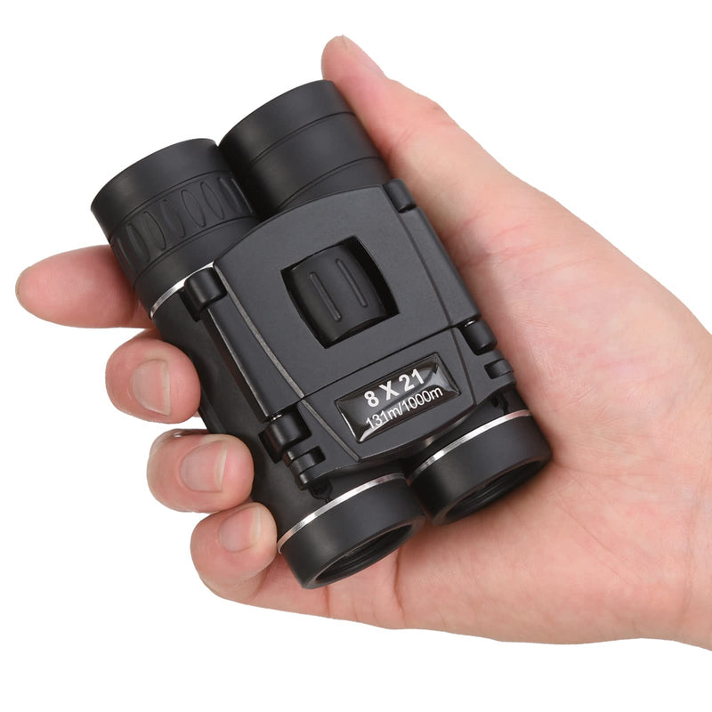 8x21 Mini Compact Pocket Binoculars, Lightweight Foldable Binoculars,Easy Focus Small Binoculars for Adults Kids Bird Watching,Opera Concert, Travel, Hiking, Outdoor Scenery, football game 8X21