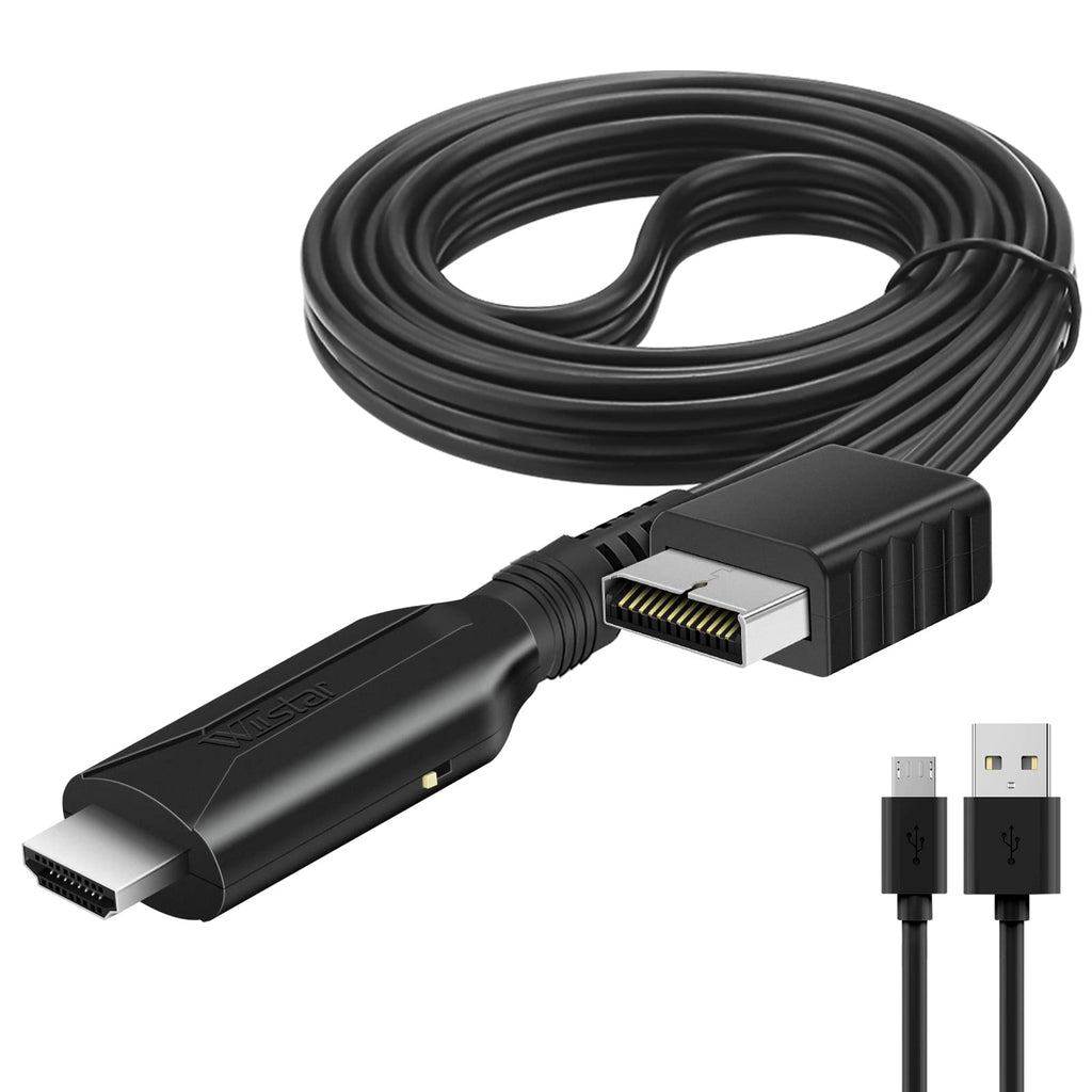 PS2 to HDMI Converter Adapter PS2 HDMI Cable 1m/3.2ft Video Converter for HDTV HDMI Monitor Supports All PS2 Display Modes