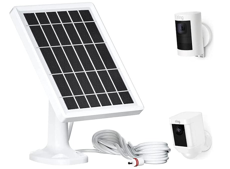 Solar Panel for Ring Camera, Camera Solar Panel Charger Compatible with Ring Stick Up Cam Battery & Spotlight Cam Battery/Plus/Pro,Waterproof, Fast Charging