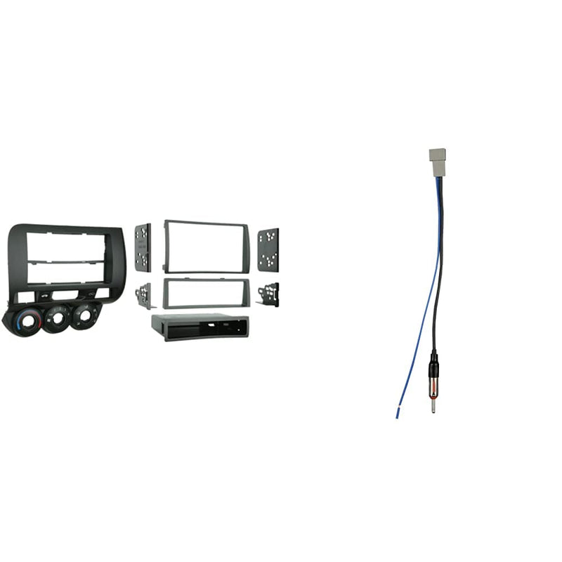 Metra '07-08 Honda Fit Radio Install Kit & Metra Electronics 40-HD10 Factory Antenna Cable to Aftermarket Radio Receivers for Select Honda/Acura Vehicles Kit + Cable