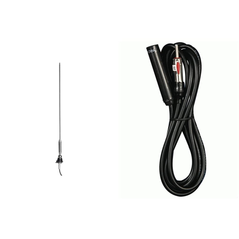 Metra 44-US13 Side/Top Mount Replacement Antenna for AM/FM Bands & 44-EC72 72-Inch Universal Antenna Extension Cable Antenna + Cable Standard Packaging