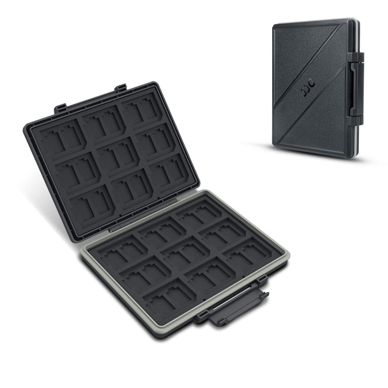 [High Capacity] 54 Slots Memory Card Case for 36 Micro SD and 18 SD Cards with Labels,Water-Resistant Anti-Shock Anti-Dust,Micro SD/SDHC/SDXC TF Card and SD/SDHC/SDXC Holder Organizer Storage