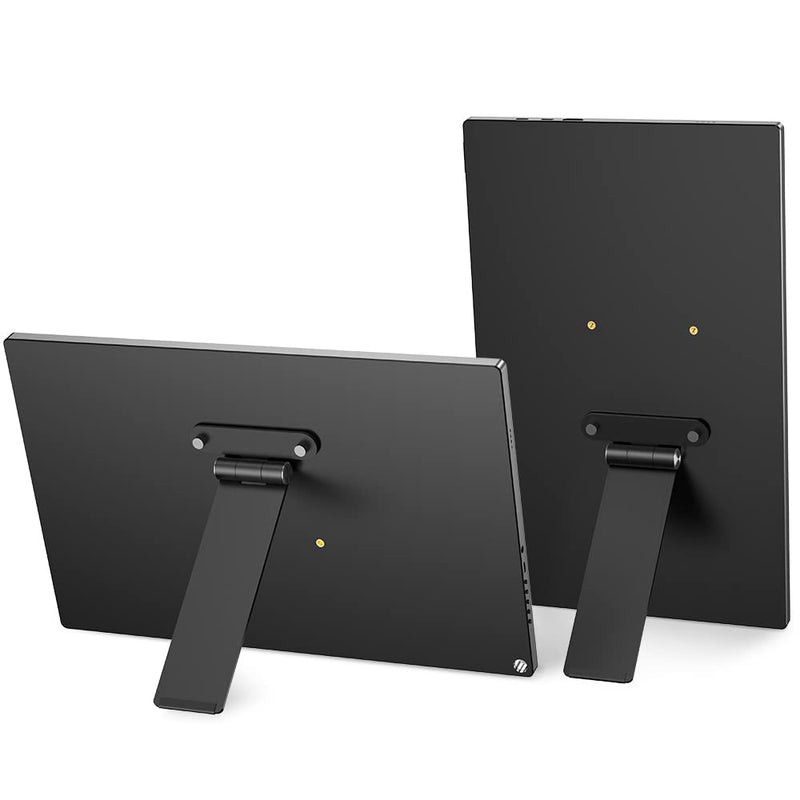 UPERFECT Portable Monitor VESA Stand with Hand Screw for 7-18.5 inch | Freestanding VESA Monitor Desk Mount with Swivel/Tilt/Rotation, Fits Screen with M3/M4*75MM