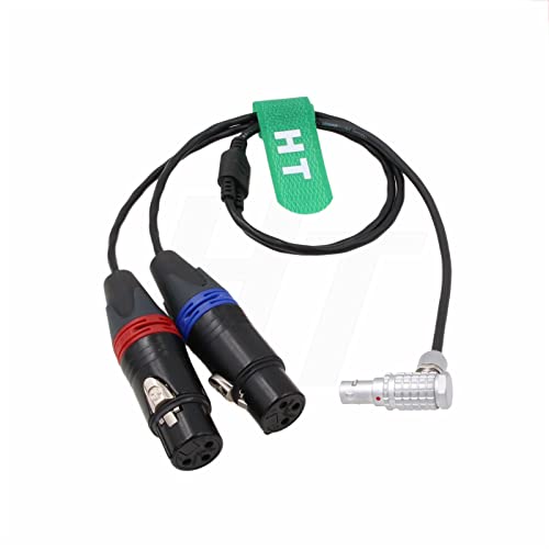 Audio Cable for ARRI Alexa 35 Mini LF Camera Sound Devices 633 6 Pin to 2-Channel XLR 3-pin Female 60cm two-channel XLR