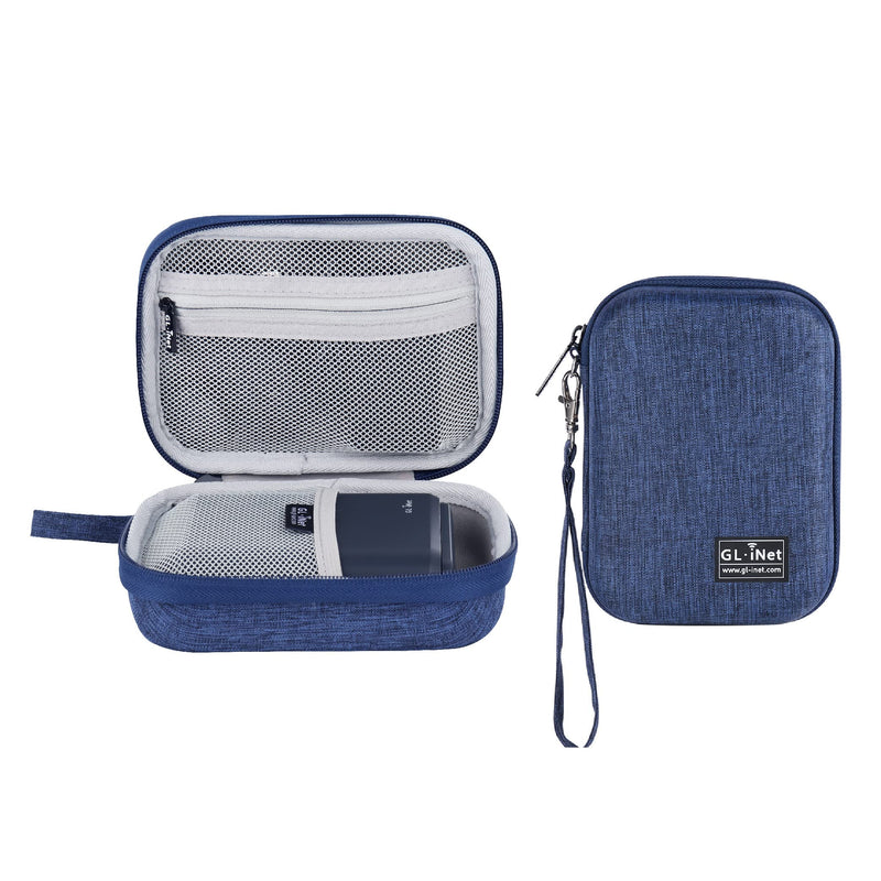 [AUSTRALIA] - GL.iNet Gadget Organizer Case for Travel Routers GL-AXT1800/ MT3000/ SFT1200/ E750/ A1300, Chargers, Cables, and Accessories, Durable Pouch, Hand-carry EVA bag, Anti-shock, Water Resistant (Blue) Blue 