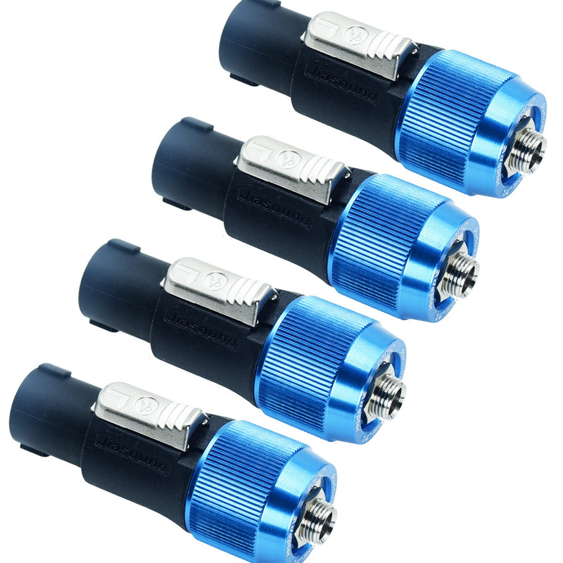 Speakon to 1/4 Adapter na4ljx Connector Upgraded 1/4" inch ts Jack Female to NL4FC Male Converter are for Converting Cable to NL4FC Plug for pa dj Speaker/Amplifier/Mixer (Adapter - 4PCS) Adapter - 4PCS