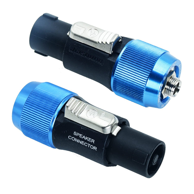 Speakon to 1/4 Adapter na4ljx Connector Upgraded 1/4" inch ts Jack Female to NL4FC Male Converter are for Converting Cable to NL4FC Plug for pa dj Speaker/Amplifier/Mixer(Adapter - 2PCS) Adapter - 2PCS