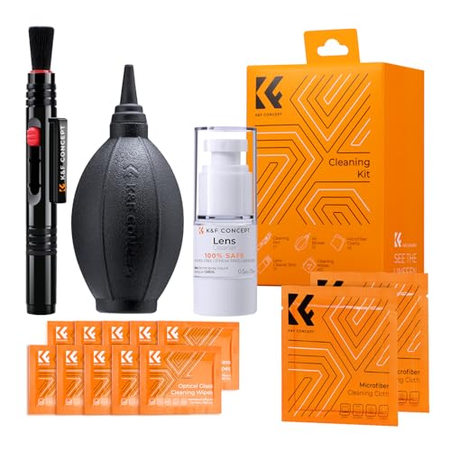 K&F CONCEPT 15-1 Lens Cleaning Kit for DSLR, Phone, Photography Enthusiasts