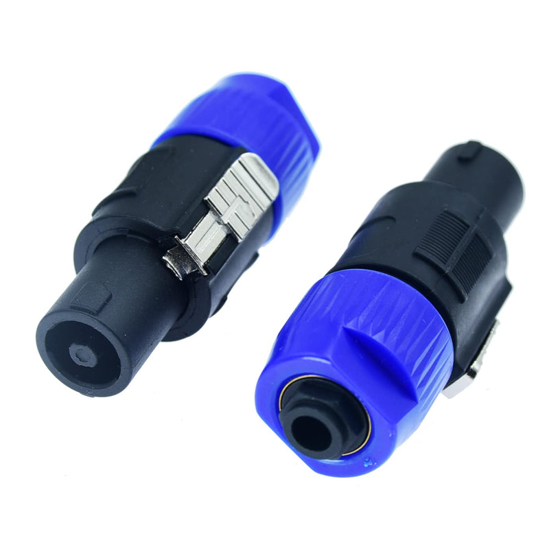 [AUSTRALIA] - Speakon to 1/4 Adapter na4ljx Connector Upgraded 1/4" inch ts Jack Female to NL4FC Male Converter are for Converting Cable to NL4FC Plug for pa dj Speaker/Amplifier/Mixer (2pcs) 2pcs 