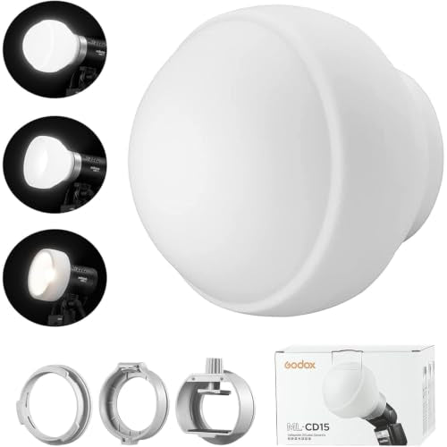 Godox ML-CD15 Diffusion Dome Camera Flash Diffuser Kit with 3 Adapters Godox ML-CD15