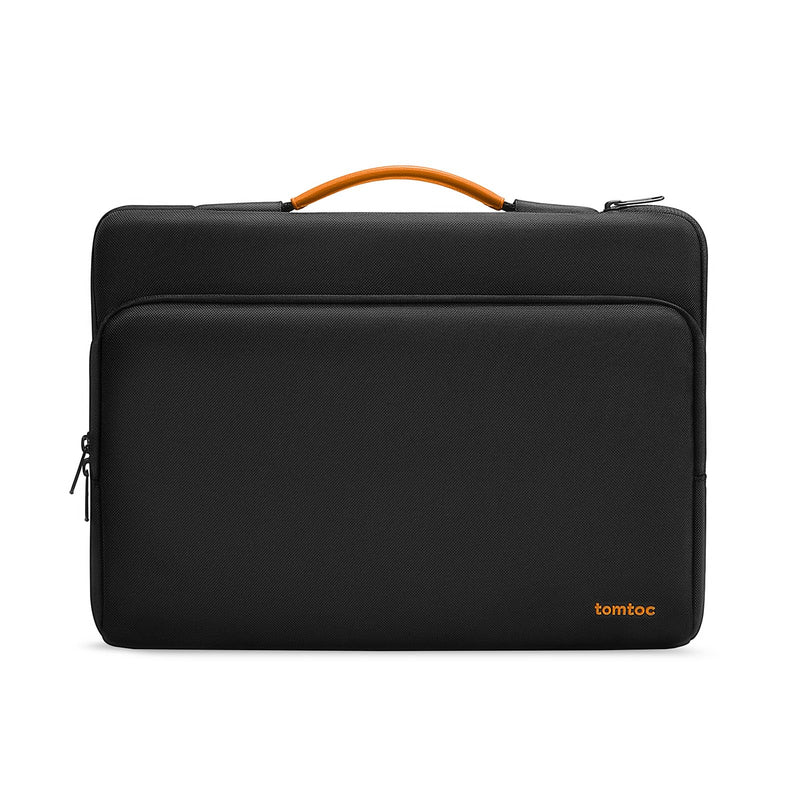 tomtoc 360 Protective Laptop Carrying Case for 14-inch MacBook Pro M3 A2992 A2918 M2/M1 Pro/Max A2779 A2442 2023-2021, 12.9-inch iPad Pro 3rd-6th Gen, Water-Resistant MacBook Accessory Bag Sleeve 14-inch for MacBook Pro Black