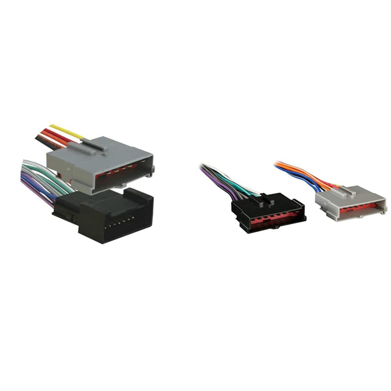 Metra 70-5605 Amplifier Bypass Harness for Ford Contour/Mustang/Ranger/Expedition, Lincoln Navigator & Metra 1985-2004 Ford Lincoln Mercury Non Premium Sound Wiring Harness, Standard Packaging Bypass Harness + Wiring Harness