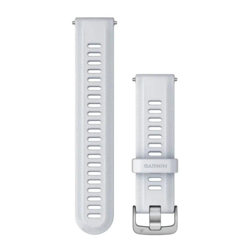 Garmin Replacement Band for Forerunner 955, Whitestone and Silver