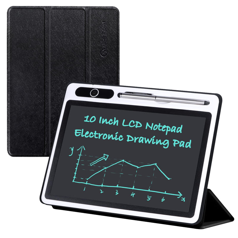 10 Inch LCD Writing Tablet Electronic Reusable Board with Cover for Adults | Digital Notebook Black Protective Case,Thick Sharp Writing Lines,Drafting Leaving Message,Christmas Birthday Gifts