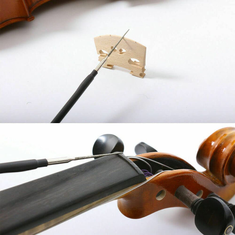 1pcs Violin nut files cut violin string slot cello string cut violin bridge files Violin making tools