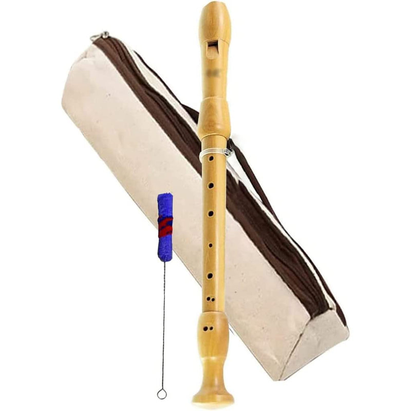 Recorders Instrument, German Recorders 8 Holes for Beginners, Baroque Recorders 3 Piece for Professional, Maple Wood F Key Alto Flute Instrument, with Cleaning Stick,Storage Bag Barque Style