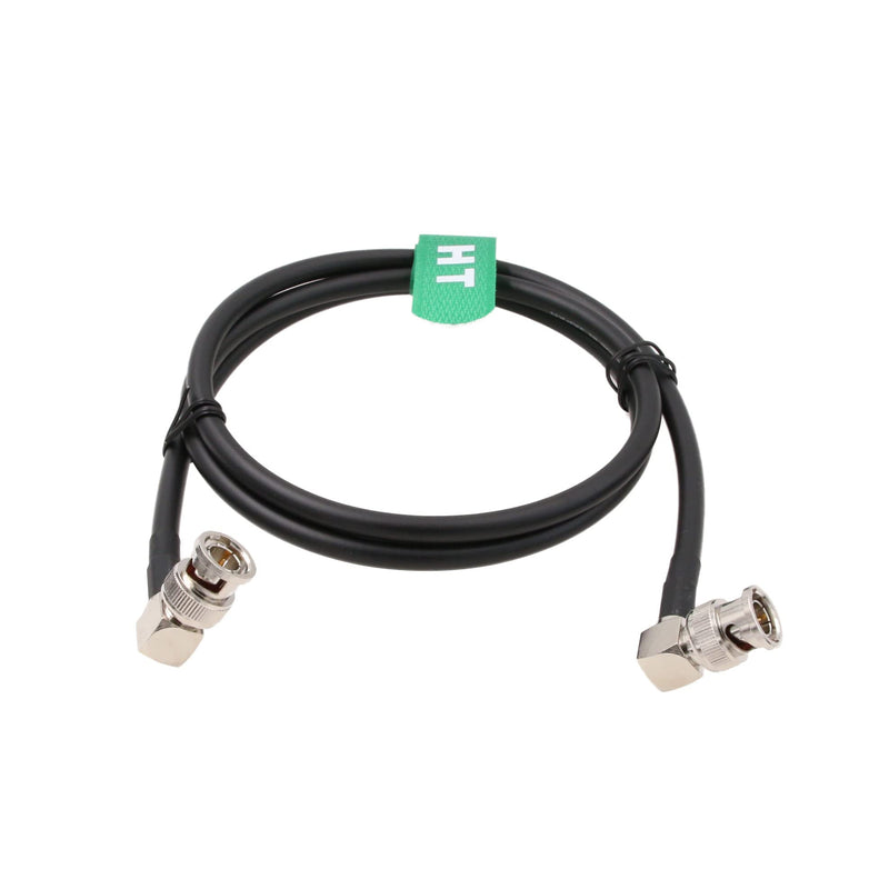 [AUSTRALIA] - 12G 3G HD SDI Coaxial Video Cable 4K 60P Right Angle Male BNC to BNC 30cm Canare LV-61S for Blackmagic Komodo Alexa Atomos Broadcast Camera Monitor 30cm 