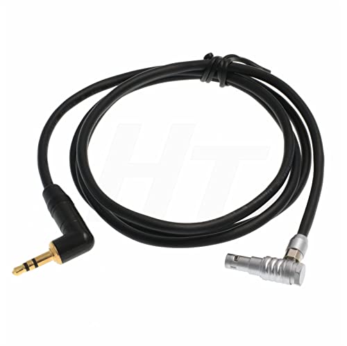 3.5mm Audio Cable for ARRI Alexa Mini/RED V-Raptor/Z CAM E2 Camera Sony Zoom Receiver, 3.5mm 1/8'' TRS to 00B 5 Pin (1 m, Right Angle 5-pin) 1 m