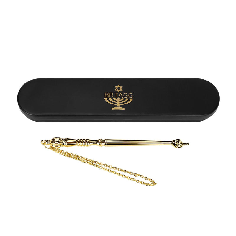 BRTAGG Yad Torah Pointer, Bible Pointer, Bible Reading Tool (5.1" Tall, Gold), Jewish Gifts, Works of Art of Common Metal 5.1" Tall