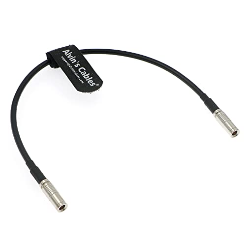 Alvin’s Cables Timecode Cable for Canon R5C Camera from Atomos Ultrasync One Straight DIN to DIN Time Code Cable 30cm|12inches