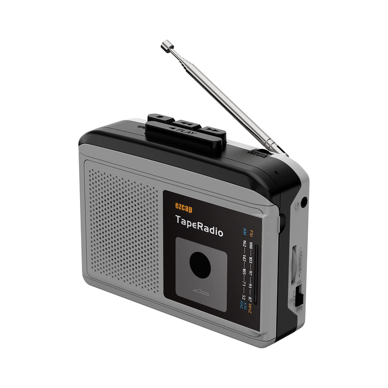 Portable Cassette Players, AM FM Radio Walkman Cassette Player, Built-in Speaker, 2AA Battery or USB Power Supply