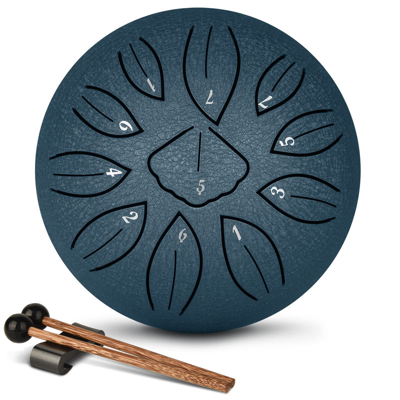 [AUSTRALIA] - LEKATO Steel Tongue Drum 6 Inch 11 Note Sound Healing Beginner Handpan Drum Percussion for Meditation Yoga Musical Education 