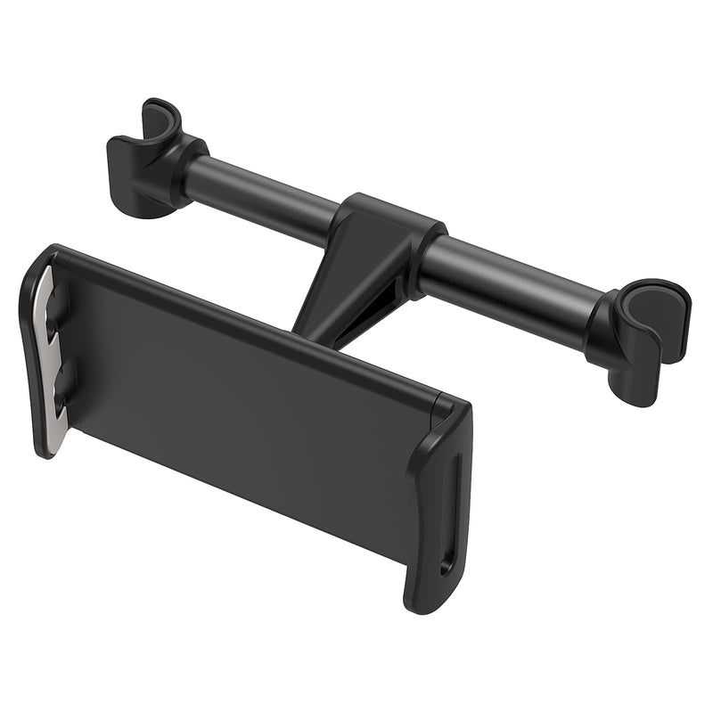 Car Headrest Backseat Mount,Phone/Tablet Car Mount, Adjustable Devices Holder for 4-11 inch Tabltes/Phones, Compatible for iPhone 14 13 12 11 Pro Max, S22,S21, iPad Air,Tabs Black