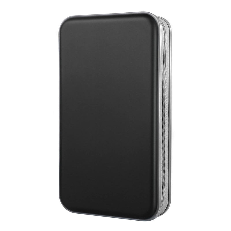 DVD Case, Bivisen CD Case Holder Wallet Binder 96 Capacity CD/DVD Cases Storage Holder Binder Organizer Wallet Book for Car Home Travel (Black) Black