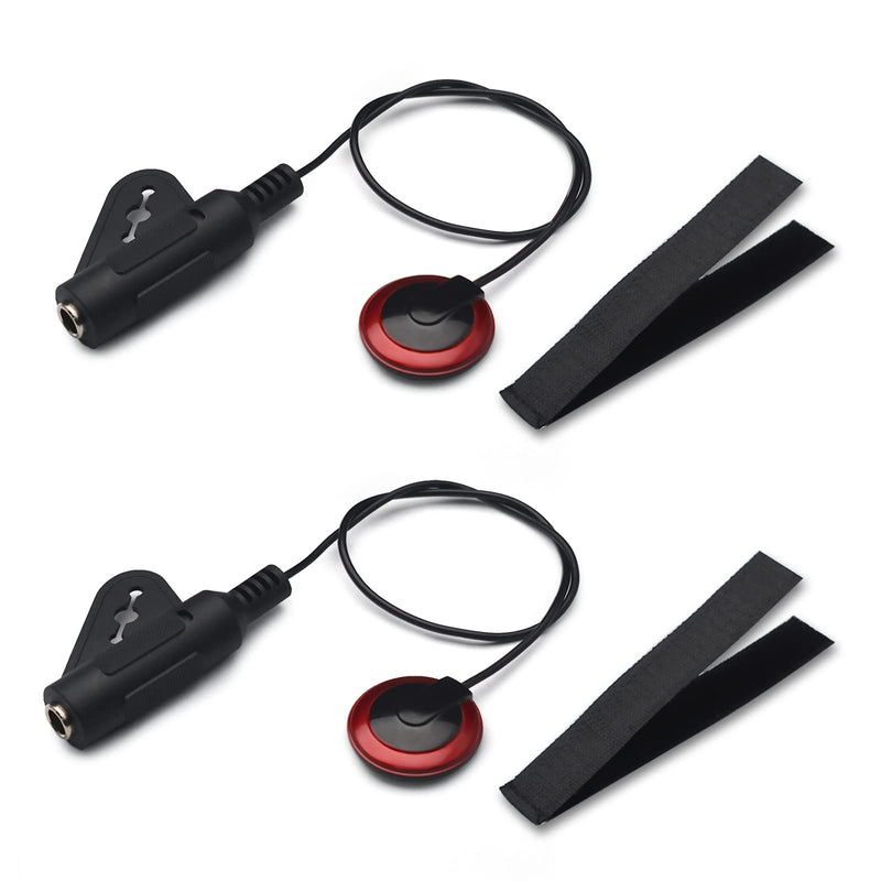 SAPHUE 2Pcs Contact Microphone Piezo Pickup for guitar Mandolin Ukulele Violin Banjo