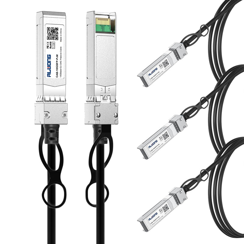 4-Pack 2m/6.56ft 10G Direct Attach Copper Cable, SFP+ Passive Twinax DAC Cable for Cisco SFP-H10GB-CU2M, Ubiquiti, Arista, D-Link, Intel, Meraki, Mikrotik, Netgear, TP-Link etc. 4-Pack Black