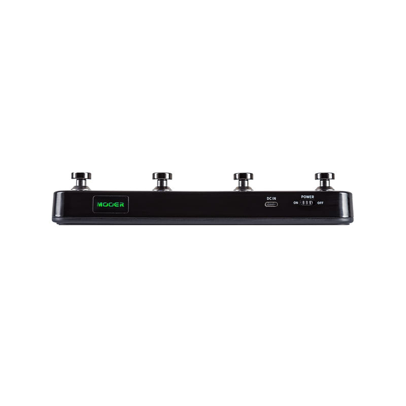 MOOER F4 Black Prime P1 Wireless Footswitch Controller for Preset Switching and Looper and Drum Machine Control